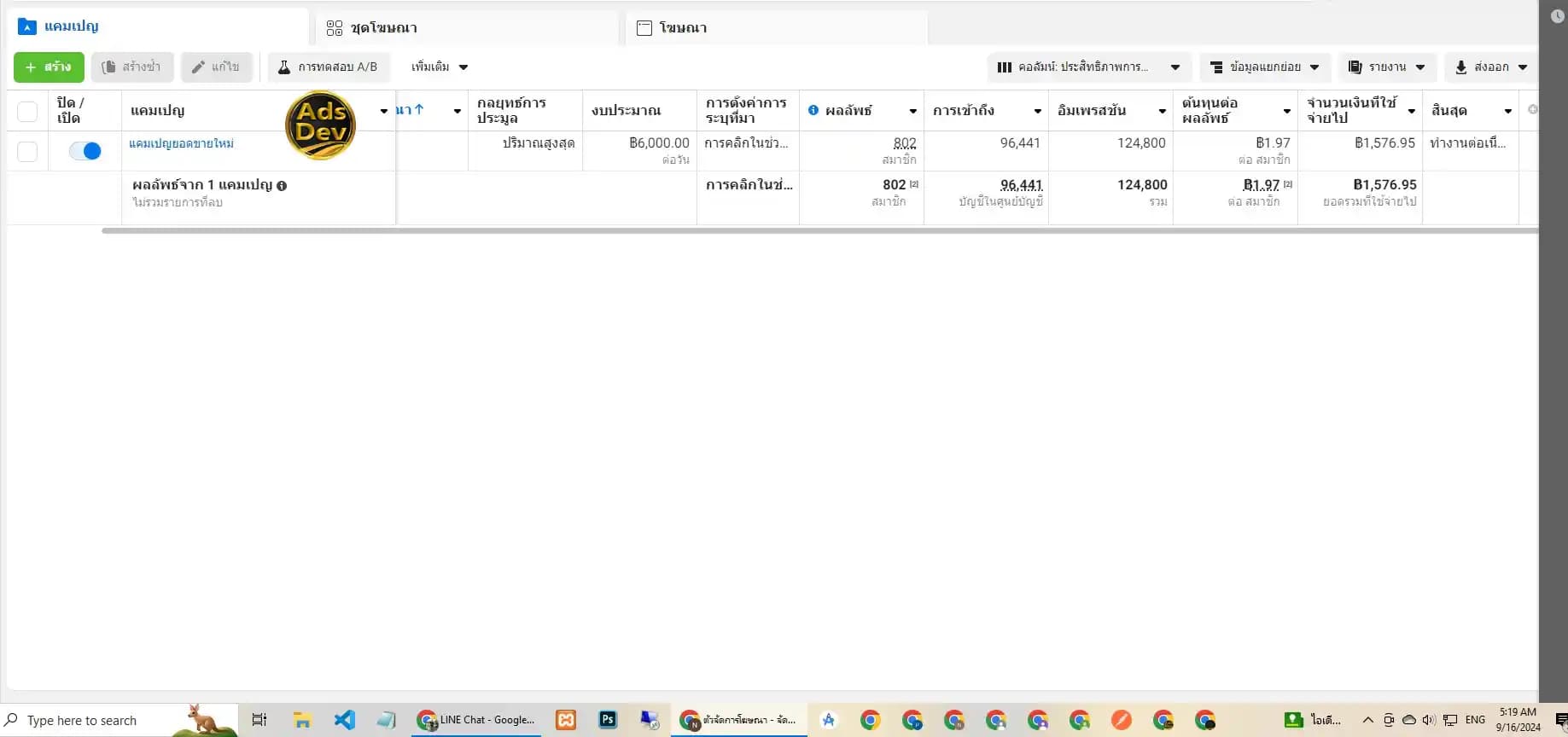 ผลงาน Facebook Ads: h0106